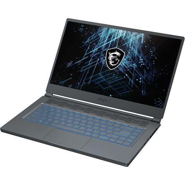 Laptop Gaming MSI Stealth 15M A11SDK, 15.6 inch FHD 144Hz, Intel Core i7-1185G7, 16GB DDR4, 1TB SSD, GeForce GTX 1660 Ti 6GB, Carbon Gray