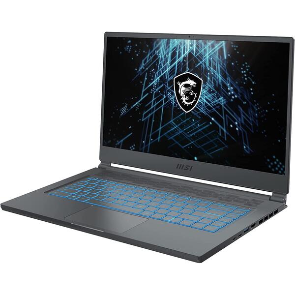 Laptop Gaming MSI Stealth 15M A11SDK, 15.6 inch FHD 144Hz, Intel Core i7-1185G7, 16GB DDR4, 1TB SSD, GeForce GTX 1660 Ti 6GB, Carbon Gray