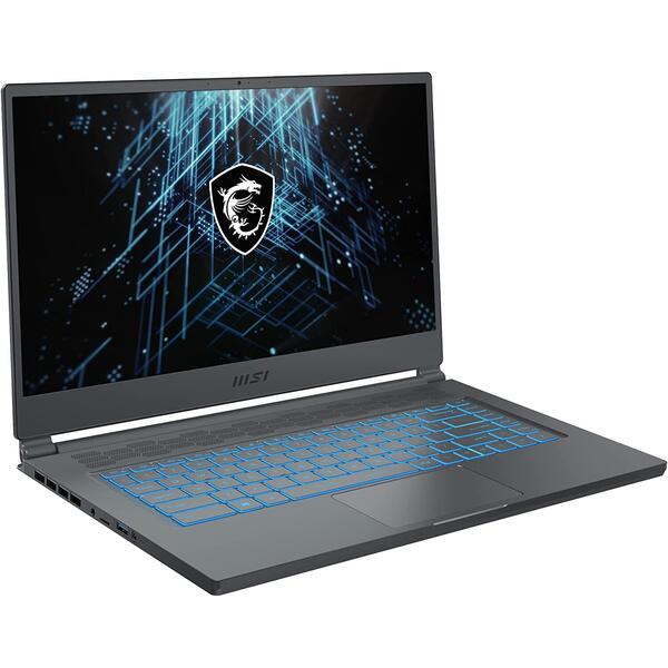 Laptop Gaming MSI Stealth 15M A11SDK, 15.6 inch FHD 144Hz, Intel Core i7-1185G7, 16GB DDR4, 1TB SSD, GeForce GTX 1660 Ti 6GB, Carbon Gray