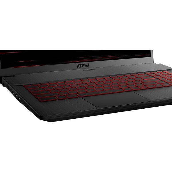 Laptop Gaming MSI GF75 Thin 10SCSR, 17.3 inch FHD 144Hz, Intel Core i7-10750H, 16GB DDR4, 512GB SSD, GeForce GTX 1650 Ti 4GB, Dark Grey