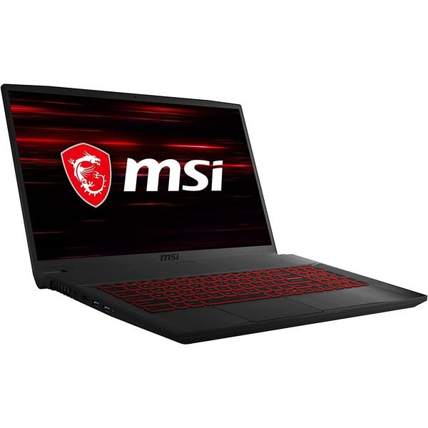 Laptop Gaming MSI GF75 Thin 10SCSR, 17.3 inch FHD 144Hz, Intel Core i7-10750H, 16GB DDR4, 512GB SSD, GeForce GTX 1650 Ti 4GB, Dark Grey