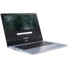 Laptop Acer Chromebook 314 CB314-1H, 14 inch FHD, Intel Celeron N4120, 8GB DDR4, 64GB eMMC, Intel UHD 600, Chrome OS, Silver