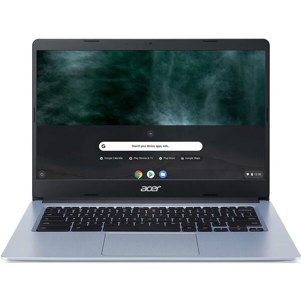 Laptop Acer Chromebook 314 CB314-1H, 14 inch HD, Intel Celeron N4120, 4GB DDR4, 64GB eMMC, Intel UHD 600, Chrome OS, Silver