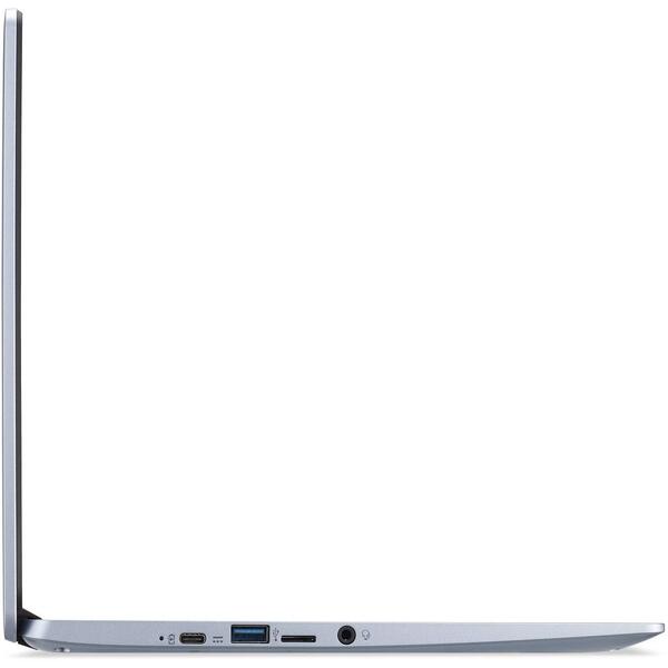 Laptop Acer Chromebook 314 CB314-1H, 14 inch FHD, Intel Pentium Silver N5030, 8GB DDR4, 64GB eMMC, Intel UHD 605, Chrome OS, Silver