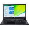 Laptop Gaming Acer Aspire 7 A715-75G, 15.6 inch FHD IPS, Intel Core i7-10750H, 8GB DDR4, 1TB SSD, GeForce GTX 1650 Ti 4GB, Black