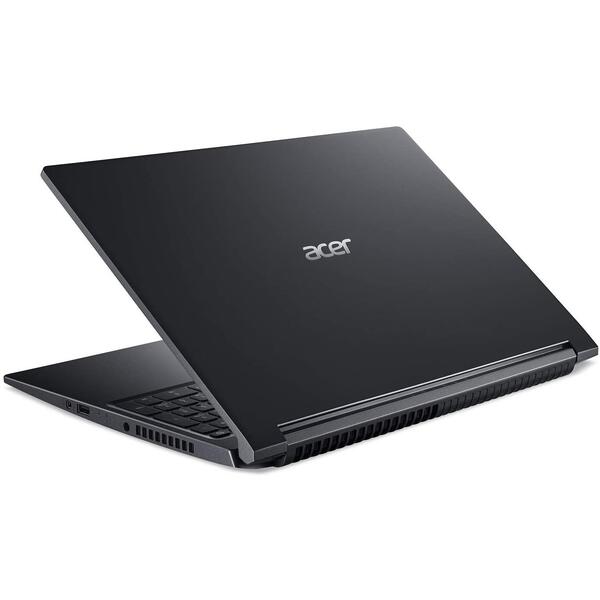 Laptop Gaming Acer Aspire 7 A715-75G, 15.6 inch FHD IPS, Intel Core i7-10750H, 8GB DDR4, 1TB SSD, GeForce GTX 1650 Ti 4GB, Black