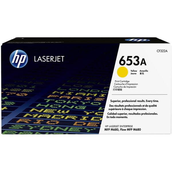 Cartus toner HP 653A Yellow