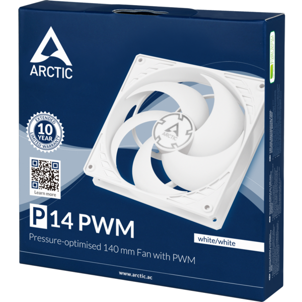 Ventilator PC Arctic P14 PWM White