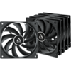 Ventilator PC Arctic F12, 120mm Black, pachet 5 bucati