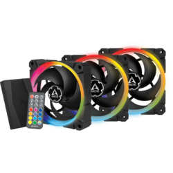 Ventilator PC Arctic BioniX P120 A-RGB, pachet 3 buc + Controller, Black