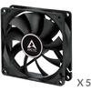 Ventilator PC Arctic F9, Black, pachet 5 buc