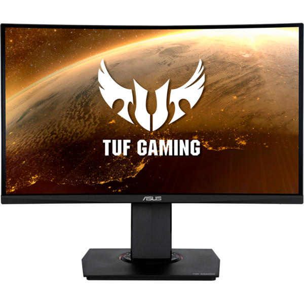 Monitor Gaming Asus TUF Gaming VG24VQE 23.6 inch FHD 165Hz Curbat, 1ms, FreeSync, Negru