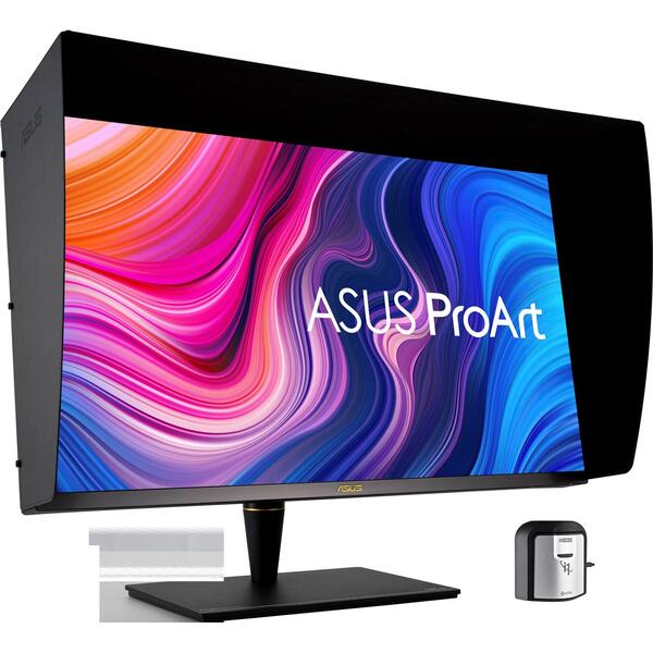 Monitor LED Asus ProArt PA32UCX-PK, 32 inch 4K, 1200 nits, 5ms, X-Rite i1 Display Pro, Negru