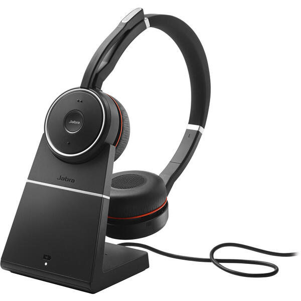 Casti Jabra Evolve 75+ UC Stereo, Charging Stand