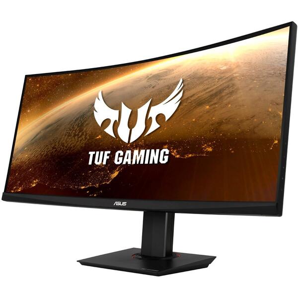 Monitor LED Asus TUF Gaming VG35VQ Curbat 35 inch UWQHD 100Hz, 1ms, HDR10, Negru