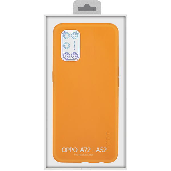 Oppo A72 / A52 Capac protectie spate Crem Orange