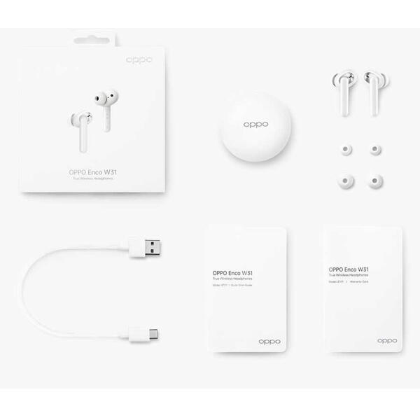 Casca Bluetooth Oppo Enco W31 White