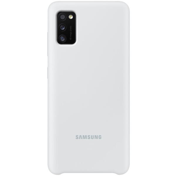 Samsung Capac protectie spate Silicone Cover Alb pentru Galaxy A41