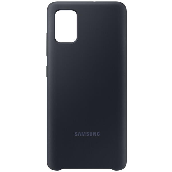 Samsung Capac protectie spate Silicone Cover Negru pentru Galaxy A51