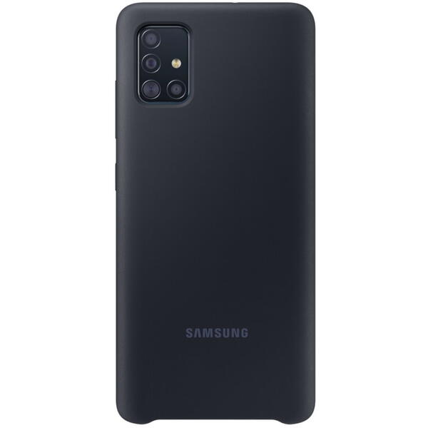 Samsung Capac protectie spate Silicone Cover Negru pentru Galaxy A51