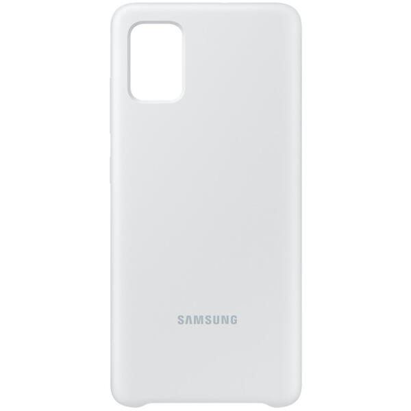 Samsung Capac protectie spate Silicone Cover Alb pentru Galaxy A51