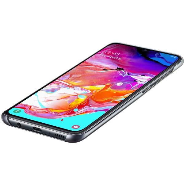 Samsung Capac protectie spate Gradation Negru pentru Galaxy A70 2019