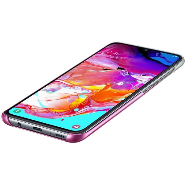 Samsung Capac protectie spate Gradation Roz pentru Galaxy A70 2019