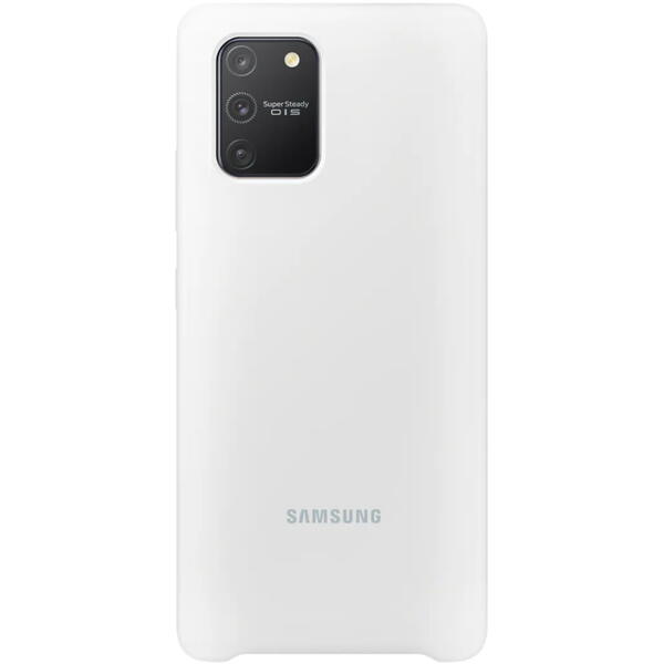 Samsung Capac protectie spate Silicone Cover Alb pentru Galaxy S10 Lite