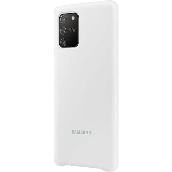 Samsung Capac protectie spate Silicone Cover Alb pentru Galaxy S10 Lite