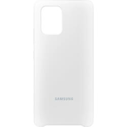 Capac protectie spate Silicone Cover Alb pentru Galaxy S10 Lite