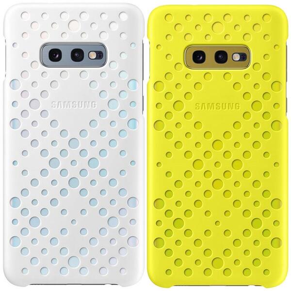 Samsung Capac protectie spate Pattern Cover, 2 buc. - Alb Galben pentru Galaxy S10e