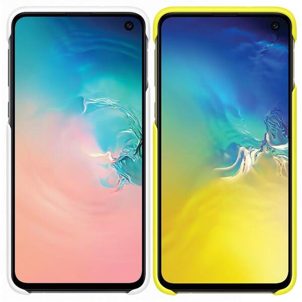 Samsung Capac protectie spate Pattern Cover, 2 buc. - Alb Galben pentru Galaxy S10e