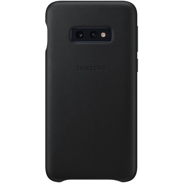 Samsung Capac protectie spate Leather Cover Negru pentru Galaxy S10e