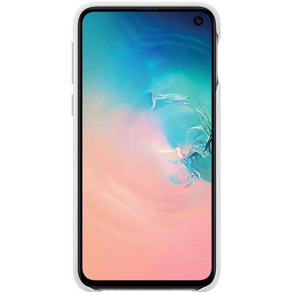 Samsung Capac protectie spate Leather Cover Alb pentru Galaxy S10e