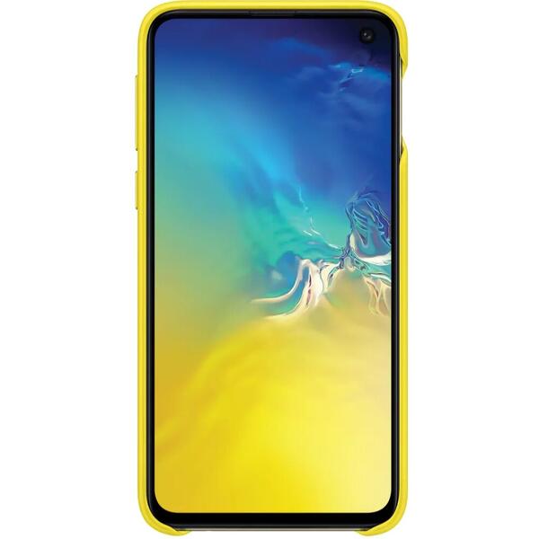 Samsung Capac protectie spate Leather Cover Galben pentru Galaxy S10e