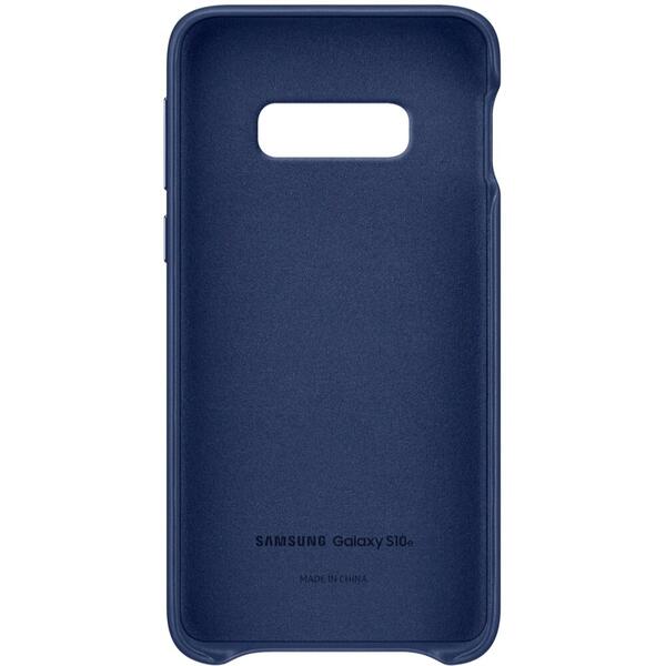 Samsung Capac protectie spate Leather Cover Bleumarin pentru Galaxy S10e