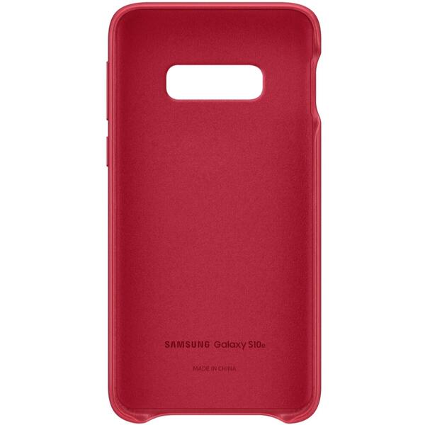 Samsung Capac protectie spate Leather Cover Rosu pentru Galaxy S10e