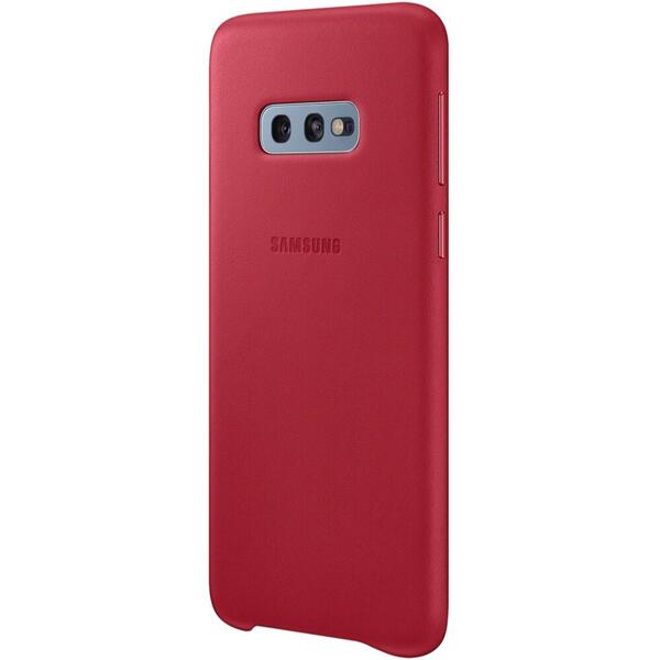 Samsung Capac protectie spate Leather Cover Rosu pentru Galaxy S10e