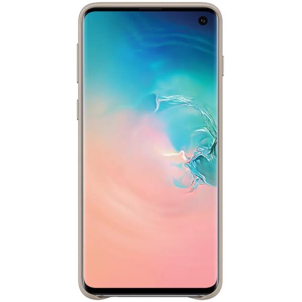 Samsung Capac protectie spate Leather Cover Gri pentru Galaxy S10