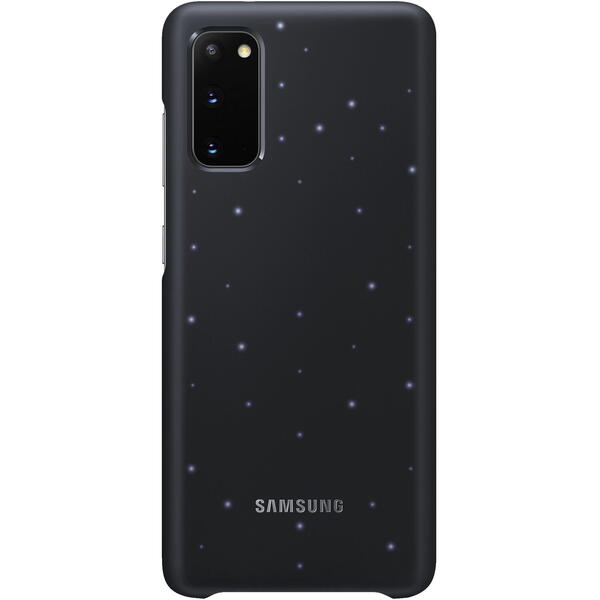 Samsung Capac protectie spate tip LED Cover Negru pentru Galaxy S20