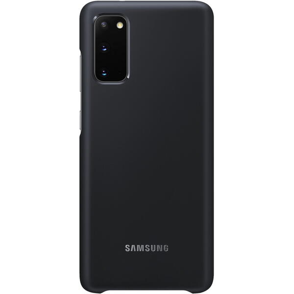 Samsung Capac protectie spate tip LED Cover Negru pentru Galaxy S20
