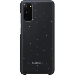 Capac protectie spate tip LED Cover Negru pentru Galaxy S20
