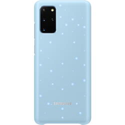 Capac protectie spate tip LED Cover Albastru Sky pentru Galaxy S20 Plus