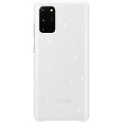 Capac protectie spate tip LED Cover Alb pentru Galaxy S20 Plus