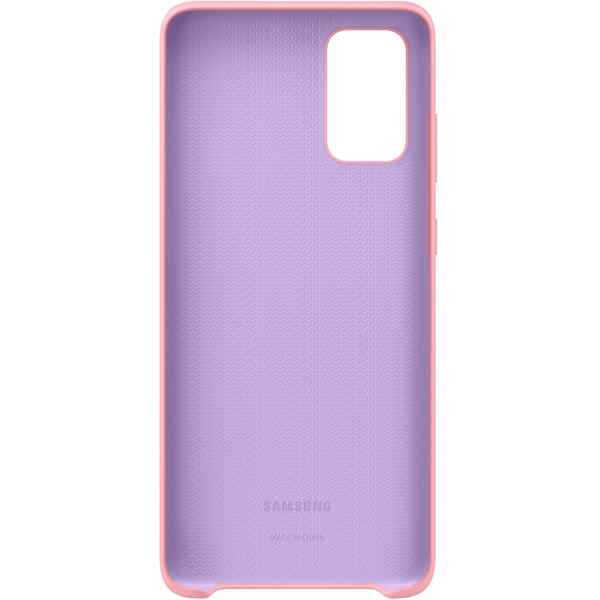 Samsung Capac protectie spate Silicone Cover Roz pentru Galaxy S20 Plus