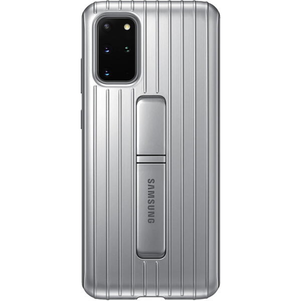 Samsung Capac protectie spate Protective Standing, Argintiu pentru Galaxy S20 Plus