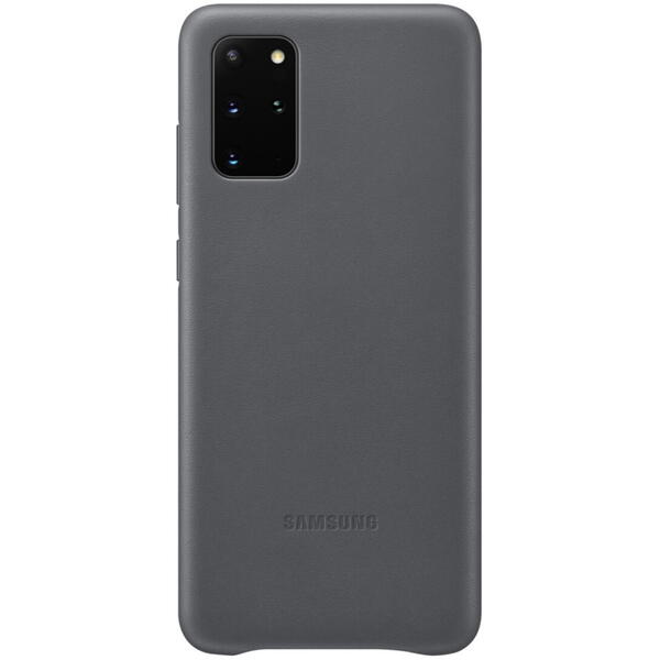Samsung Capac protectie spate Leather Cover Gri pentru Galaxy S20 Plus