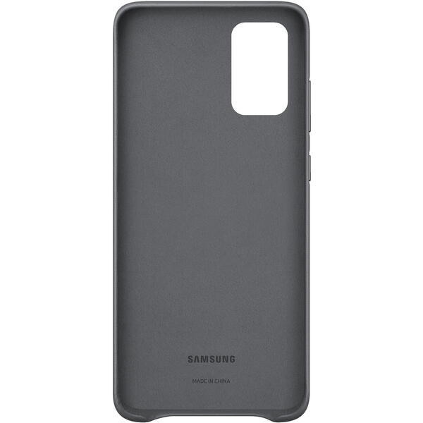 Samsung Capac protectie spate Leather Cover Gri pentru Galaxy S20 Plus