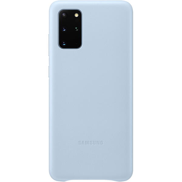 Samsung Capac protectie spate Leather Cover Albastru Sky pentru Galaxy S20 Plus