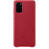 Samsung Capac protectie spate Leather Cover Rosu pentru Galaxy S20 Plus